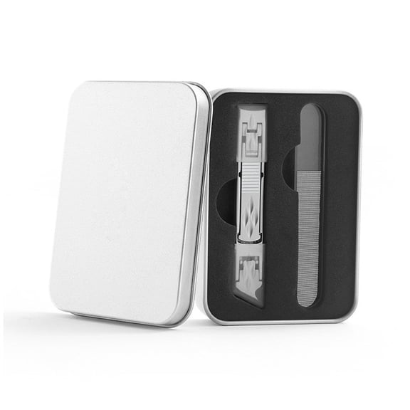 Foldable Double-Ended Nail Stainless Steel Multifunctional Portable Manicure Tool for Precise Trimming and Filing