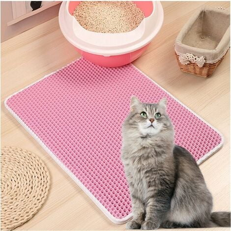 Foldable Double Layer Cat Litter Mat, Double Layer Honeycomb Cat Litter ...