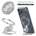 thumbnail image 1 of Foldable Double Sided Magnetic Cell Phone Stand,360° Adjustable Alloy Phone Holder for iPhone 17 16 15 14 13 Pro Max,Samsung Galaxy,All Smartphones,Decompression Fingertip Gyroscope, 1 of 7