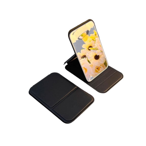 Foldable Double Sided Travel Mirror Waterproof Compact for Makeup and Skincare