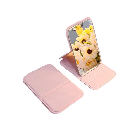 Foldable Double Sided Travel Mirror Waterproof Compact for Makeup and Skincare