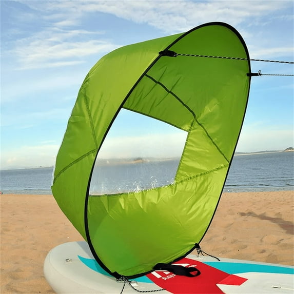 Foldable Downwind Wind Sail Paddle Board | Portable Kayak & Canoe Accessory | 108 x 108cm Polyester Sail | Easy Setup & Storage | 350g Lightweight Design | Includes 1 Sail