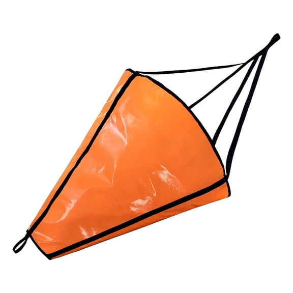 Foldable Drift Control Sock PVC Tethered Water Brake for Kayak Fishing, Inflatable Boat Use, Compact Marine Storage