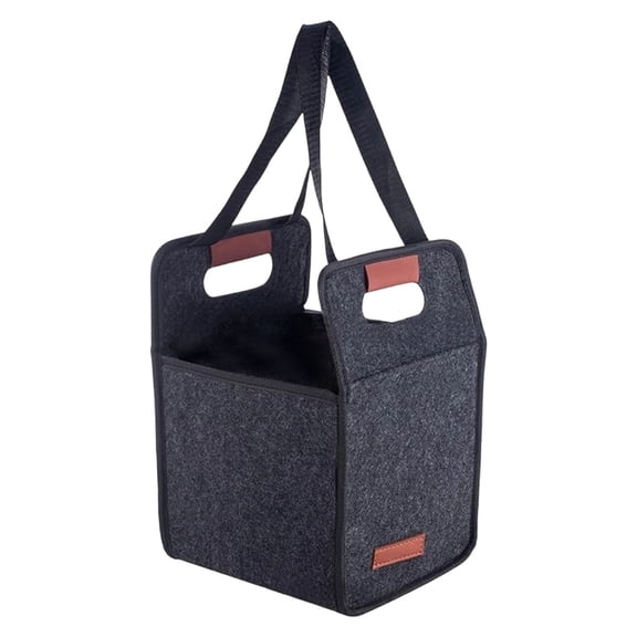 Foldable Drink Carrier Tote Bag - Leak Resistant Compartments, Ergonomic Handle Design | Multiple Cup Beverage Organizer, Multi-Cup Drink Carrier Bag for Delivery, Travel, Picnics, 4 Cups