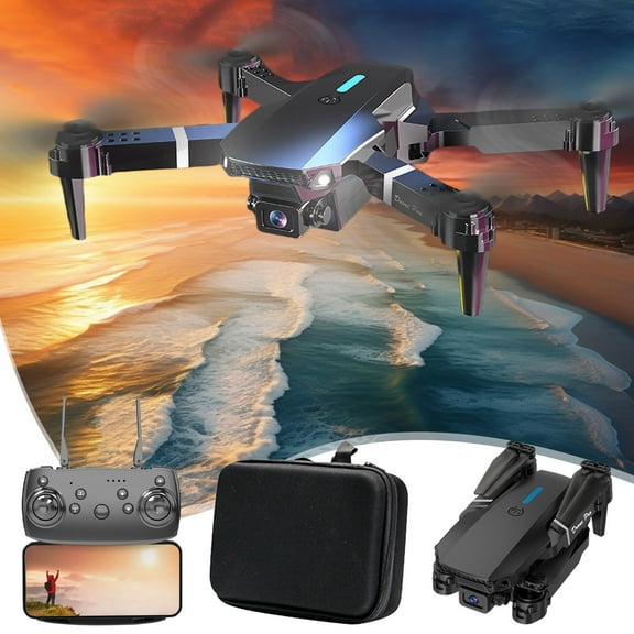 Foldable Drone with 1080P FPV Camera Dual Lens WiFi App Control Altitude Hold Headless Remote Trajectory Flight 3-Speed RC Quadcopter for Kids Adult Gift