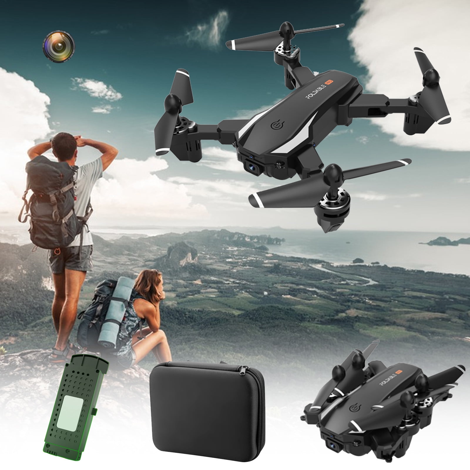 Foldable Drone With Camera HD 1080P Camera FPV Drone For Beginners ...
