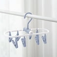 thumbnail image 1 of Foldable Drying Rack, Portable Clothes Hanger, Multi Clip Sock Dryer, Collapsible Space Saving Design for Travel Home Laundry, 1 of 6