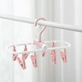 thumbnail image 1 of Foldable Drying Rack, Portable Clothes Hanger, Multi Clip Sock Dryer, Collapsible Space Saving Design for Travel Home Laundry, 1 of 6