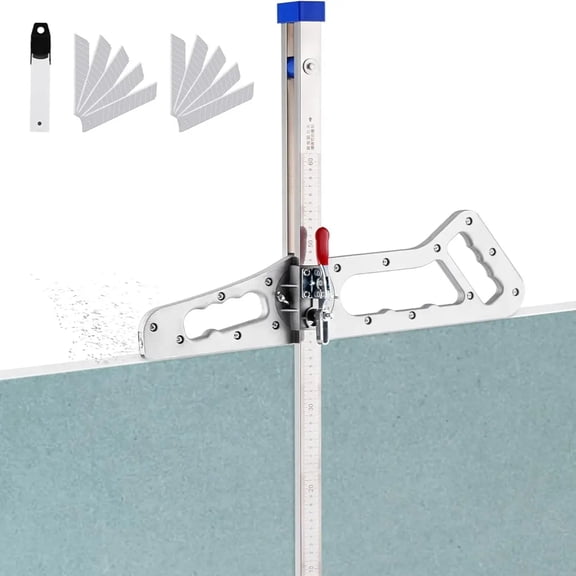 Foldable Drywall Cutting Tool, Precision Gypsum Board Cutter with Adjustable Guide, Compact Woodworking Hand Tool for Accurate Cutting, Wall Panel Installation and DIY Projects