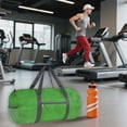 thumbnail image 1 of Foldable Duffel Gym Bag, Lightweight Durable Polyester Sports Bag, Large Capacity with Inner Pocket, Waterproof for Travel Camping Workout Weekend Getaway, 1 of 6