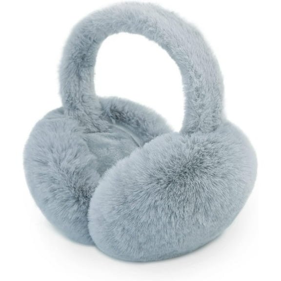 Foldable Ear Muffs for Women Cold Weather Fluffy Earmuffs Winter Warm Headband Cute Slouchy Ear Warmers