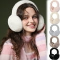 thumbnail image 1 of Foldable Ear Muffs for Women Cold Weather Fluffy Earmuffs Winter Warm Headband Cute Slouchy Ear Warmers, 1 of 5