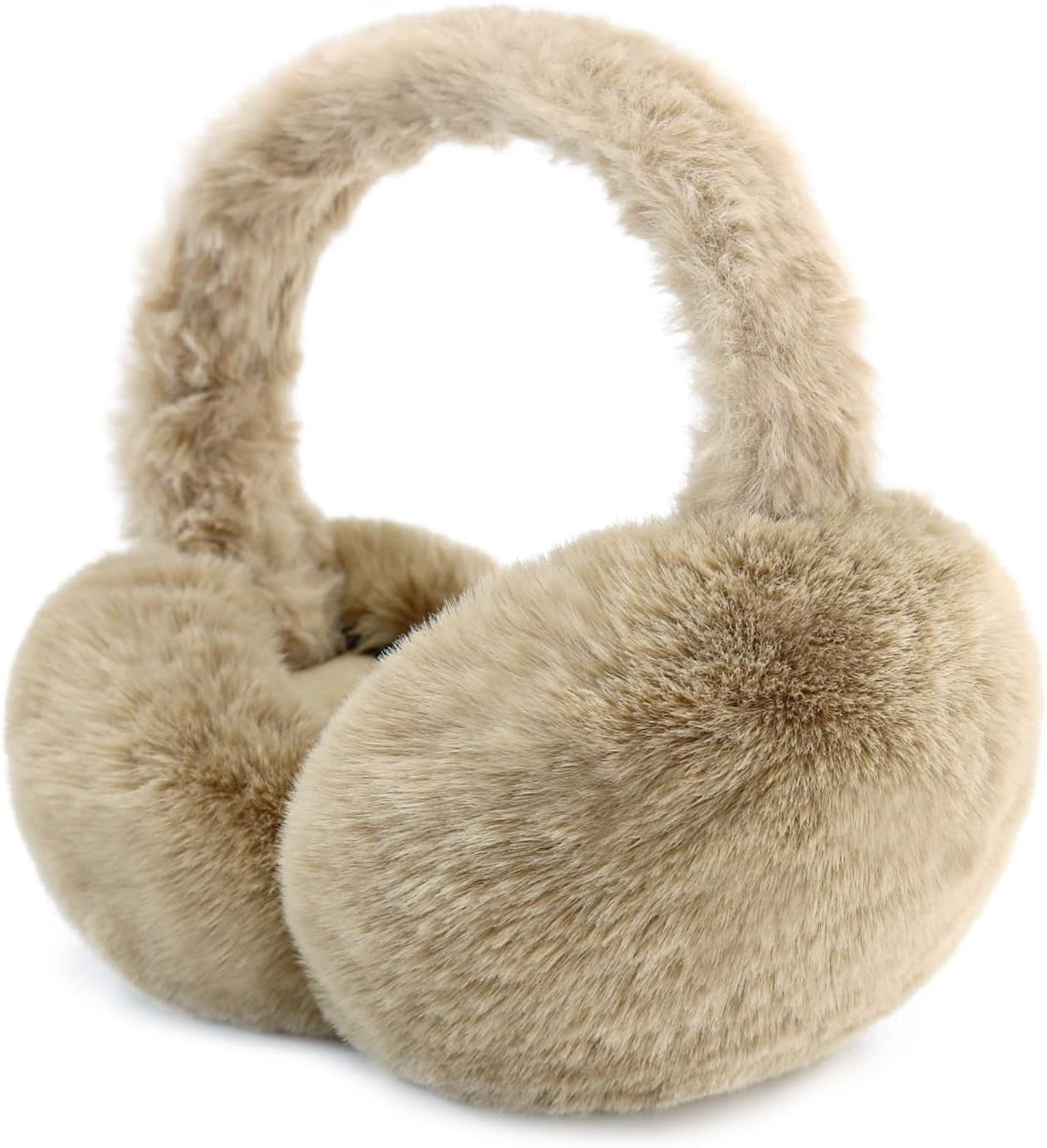 Foldable Ear Muffs for Women Cold Weather Fluffy Earmuffs Winter Warm ...
