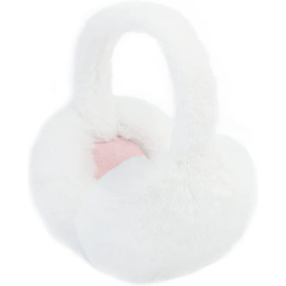 Foldable Ear Muffs for Women Cold Weather Fluffy Earmuffs Winter Warm Headband Cute Slouchy Ear Warmers