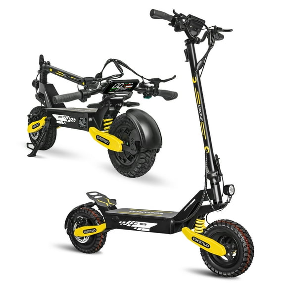 Foldable Electric Scooter 1200W Motor 30MPH 25Miles Range 11 Inch Off-Road Tires