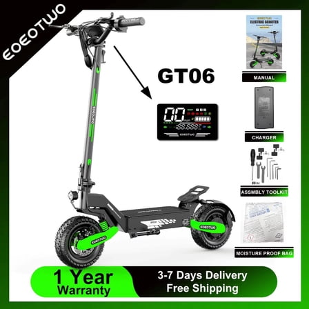 EOEOTWO Folding Electric Scooter for Adults, 1200W Motor Fast E-Scooter, Up to 30MPH Top Speed & 25Miles Long Range, 48V 13AH,11" Off-Road Tires Escooter, 330lbs MAX Load