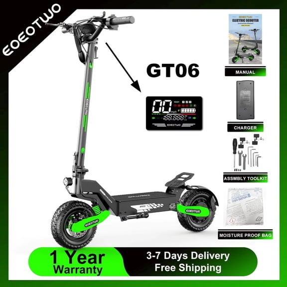 EOEOTWO Folding Electric Scooter for Adults, 1200W Motor Fast E-Scooter, Up to 30MPH Top Speed & 25Miles Long Range, 48V 13AH,11" Off-Road Tires Escooter, 330lbs MAX Load