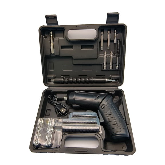 Foldable Electric Screwdriver Set, 3.6V Cordless Power Driver for 1200MAh, USB-C Fast Charging, 4.0N.m Torque, 6.35mm Chuck, Ergonomic Grip for Home DIY & Repair, Storage Case Included(47pcs)