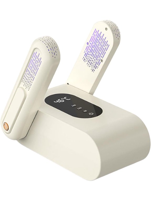 Foldable Electric Shoe and Boot Dryer with 360° Adjustable Drying Rack, Silent Operation, and 240-Minute Timer for Work Boots, Gloves, and All Footwear