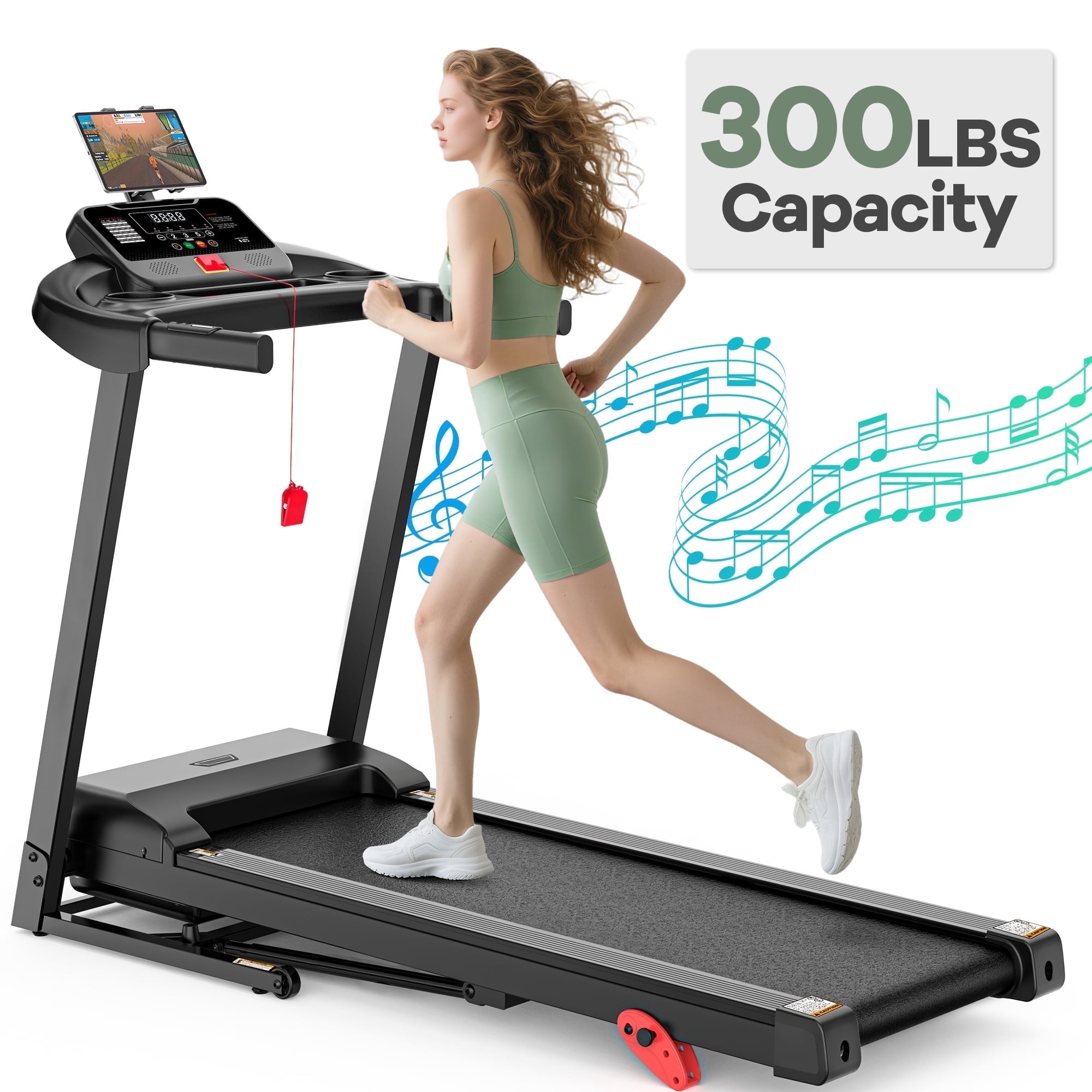 Running Machine Home Foldable Electric Treadmill for Home,Walking Pad Treadmill with Incline ...