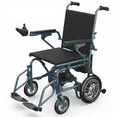 thumbnail image 1 of Foldable Electric Wheelchair,20+ Miles Long-Range(286LBS)Lightweight Portable Electric Wheelchair for Adults,Smart Motorized Mobility Scooter with 360°Joystick,Warranty,Blue, 1 of 10