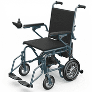 Foldable Electric Wheelchair,20+ Miles Long-Range286LBSLightweight Portable Electric Wheelchair for Adults,Smart Motorized Mobility Scooter with 360 Joystick,,Blue