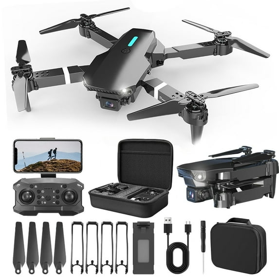 Foldable FPV Drone with 1080P Camera, WiFi APP Real-Time View, Altitude-Hold Headless-Mode, Trajectory Flight, 3 Speed Gears, 4CH RC Quadcopter for Beginners