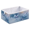 thumbnail image 1 of Foldable Fabric Storage Bin Home Cubes Clothing Organizer Bins Large Collapsible Box Basket for Home Organizer Blue Butterflies Flying, 1 of 7