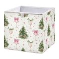 thumbnail image 1 of Foldable Fabric Storage Bin Home Cubes Clothing Organizer Bins Large Collapsible Box Basket for Home Organizer Champagne Glasses and Christmas Tree, 1 of 7