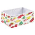 thumbnail image 1 of Foldable Fabric Storage Bin Home Cubes Clothing Organizer Bins Large Collapsible Box Basket for Home Organizer Christmas Cookies, 1 of 7