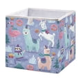 thumbnail image 1 of Foldable Fabric Storage Bin Home Cubes Clothing Organizer Bins Large Collapsible Box Basket for Home Organizer Cute Animals in The Snow, 1 of 7
