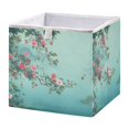 thumbnail image 1 of Foldable Fabric Storage Bin Home Cubes Clothing Organizer Bins Large Collapsible Box Basket for Home Organizer Flowers and Butterflies Flying, 1 of 7