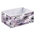 thumbnail image 1 of Foldable Fabric Storage Bin Home Cubes Clothing Organizer Bins Large Collapsible Box Basket for Home Organizer Light Purple and Black Floral, 1 of 7