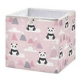 thumbnail image 1 of Foldable Fabric Storage Bin Home Cubes Clothing Organizer Bins Large Collapsible Box Basket for Home Organizer Panda and Clouds Pattern, 1 of 7