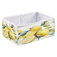 thumbnail image 1 of Foldable Fabric Storage Bin Home Cubes Clothing Organizer Bins Large Collapsible Box Basket for Home Organizer Watercolor Lemon, 1 of 7