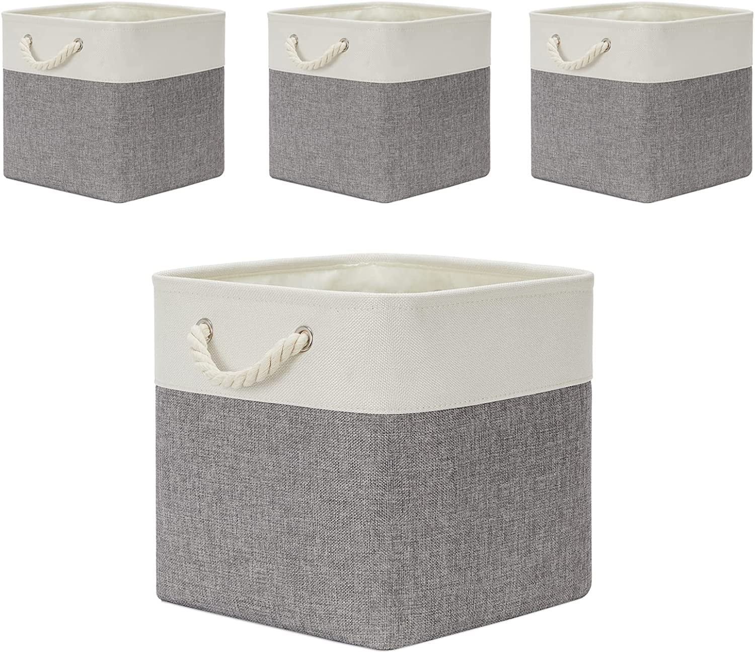 Foldable Fabric Storage Bins 13x13x13 inch for Cube Organizer with