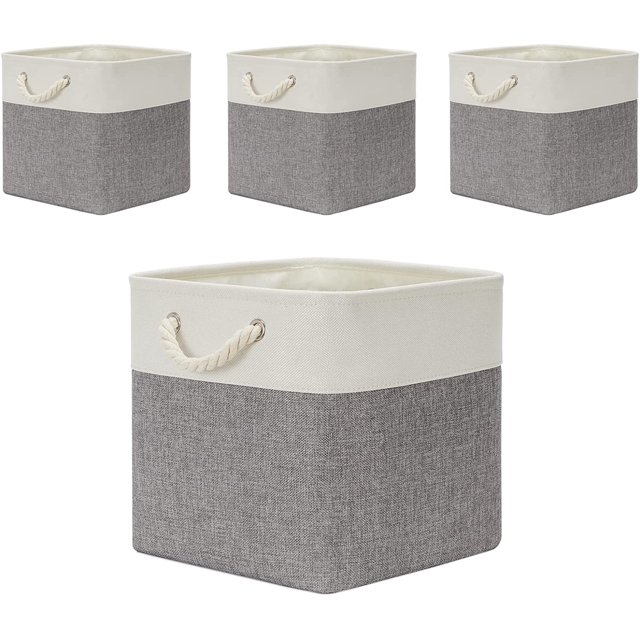 Foldable Fabric Storage Bins 13x13x13 inch for Cube Organizer with