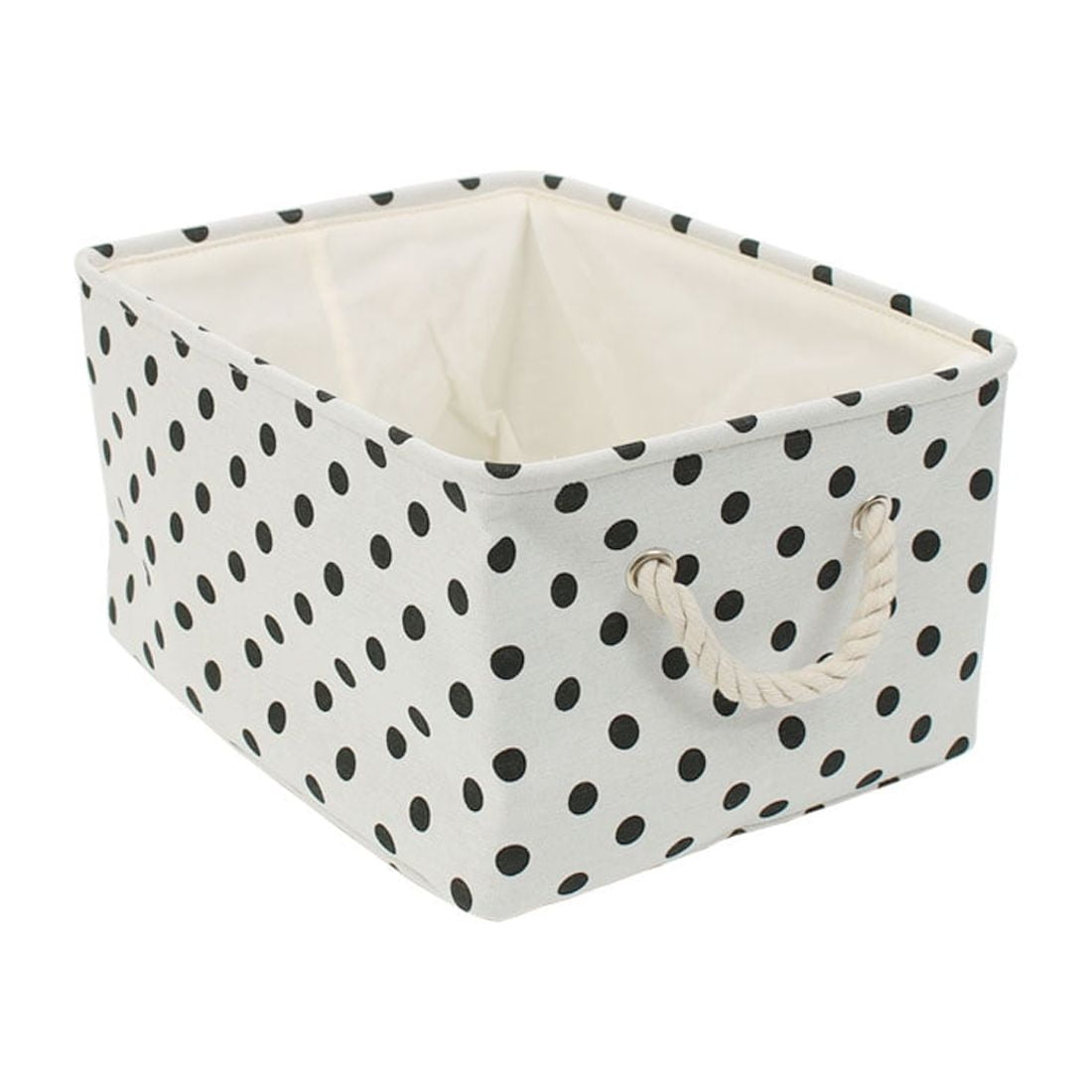 Foldable Fabric Storage Bins Basket Container with Handles Drawstring