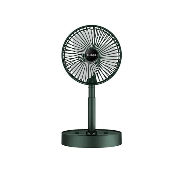 Foldable Fan,Stand Fan,Stretchable Fan, Fan Portable, 3 Speeds Desktop Table Fan, Plug In Power Fan, Rotation Strong Wind, Quiet Small Fan For Home Desktop Office(Green)