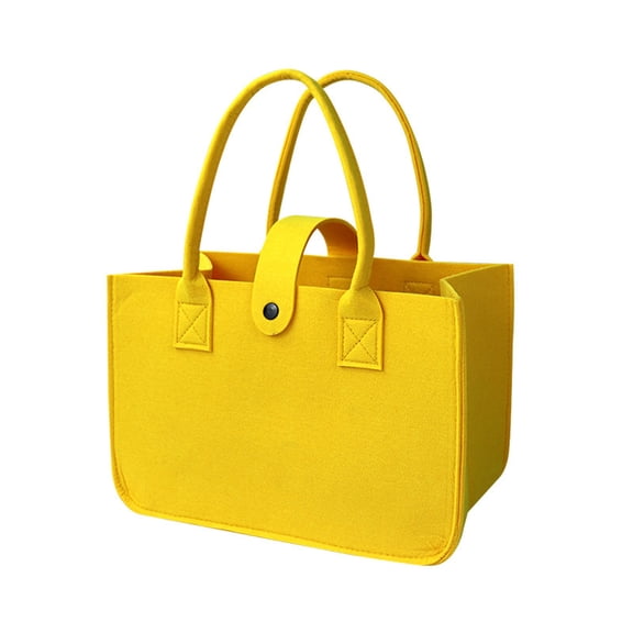 Foldable Felt Shopping Bags Large Capacity Shopper Storage Bags For Groceries And Travel With Reinforced Handles