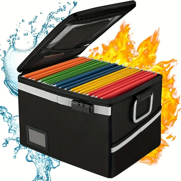 Foldable Fireproof And Waterproof Document Storage Box