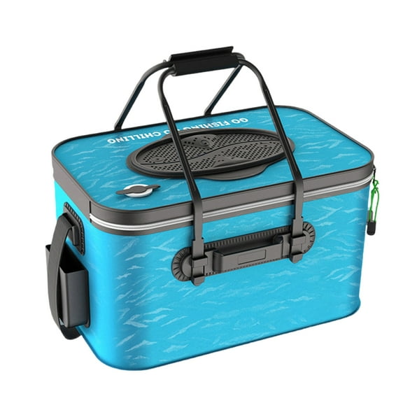 Waterproofs Fishing Container Foldable Fish Bucket Live Fish Container Outdoor Camping Fishing Bag Easy to Carry