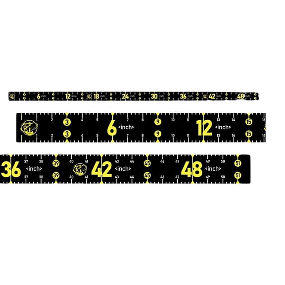 Foldable Fish Measuring Tape:51 Inch Waterproof and Self-Adhesive Fish Ruler for Boat,Fishing Tape Measure,Clear Scale, Compact and Lightweight,3 Pcs