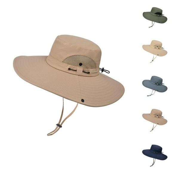 Foldable Fishing Bucket Hat - Lightweight Quick Dry Travel Summer Outdoor Sun Bucket Hat For Men Women Lightweight Breathable Wide Brim Hat For Beach Travel Hiking