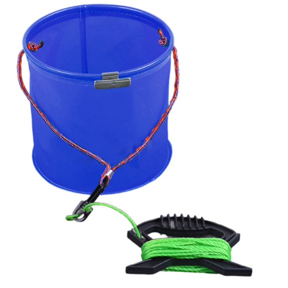 Foldable Fishing Bucket Water Containers Folding Camping Wash Basin for ...