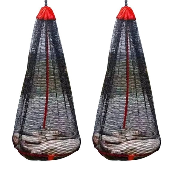 Foldable Fishing Net Bag, Thickened Fish Net, Small Mesh At Mouth, Flat Bottom Protective Storage 3 Meters Long