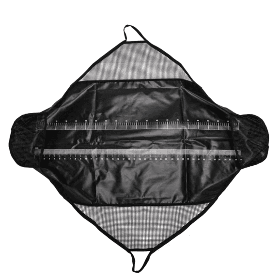 Foldable Fishing Unhooking Mat, Portable Fish Weigh & Measure Sling, Heavy Duty Waterproof Fish Bag with Measuring Ruler for Outdoor Angler Fishing