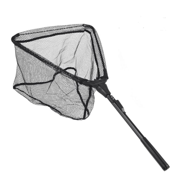 Foldable Fishing net for Steelhead,Salmon,Kayak, Catfish, Bass,Trout Fishing,Telescopic Extending Fish Landing net and Durable Soft Mesh for Catching&Releasing