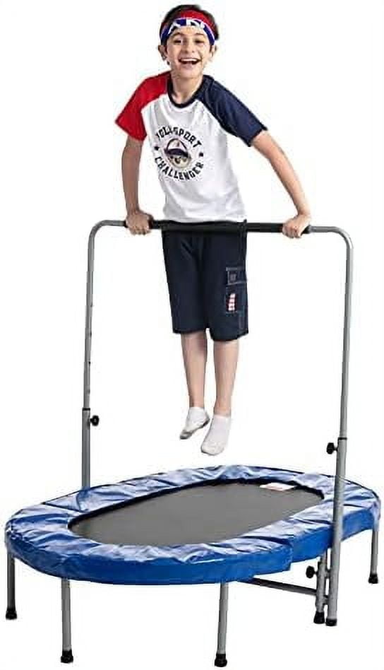 Foldable Fitness Trampoline Max Load 330Lbs, Fitness Rebounder With