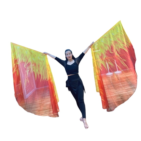 Foldable Flame Gradients Exercise Flags For Running And Outdoor Activity
